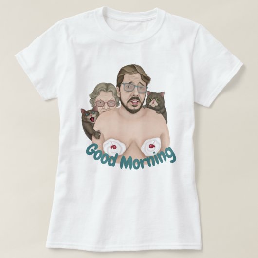 おはよう Tシャツ (デザイン正面)