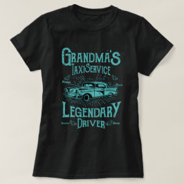 おばあおもしろいちゃんのタクシーサービス伝説の運転手 Tシャツ