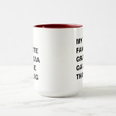 おばあお気に入りのん与えがこのマグおもしろい マグカップ (中央)