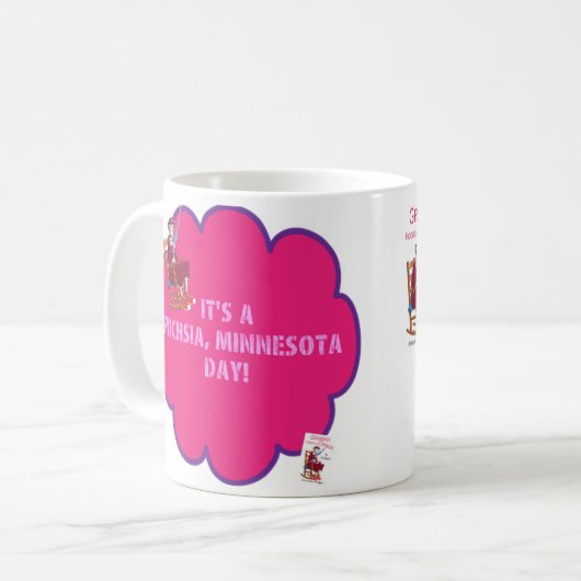 おばあさんからのおばあさんは屈折のマグを引っ掛けます コーヒーマグカップ (正面左)