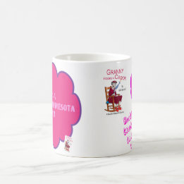 おばあさんからのおばあさんは屈折のマグを引っ掛けます コーヒーマグカップ