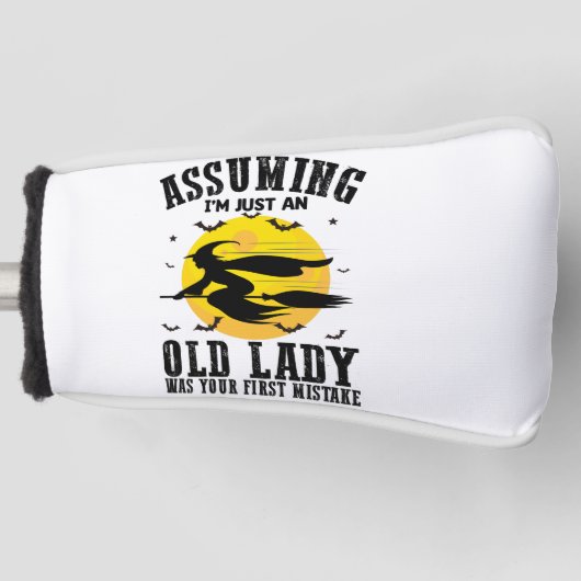 おばあさんが最初の魔女だとしたら ゴルフヘッドカバー (正面)