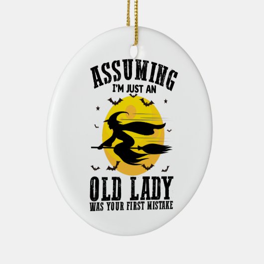 おばあさんが最初の魔女だとしたら セラミックオーナメント (右)