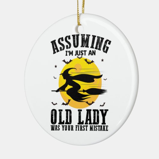 おばあさんが最初の魔女だとしたら セラミックオーナメント (左)