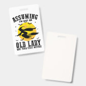 おばあさんが最初の魔女だとしたら バッジ (正面＆裏面)