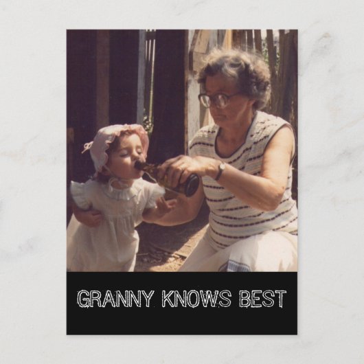 おばあさんが知っ最高のている ポストカード (正面)