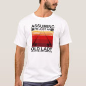 おばあさんなら君の最初の魚だったよ Tシャツ (正面)