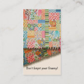 おばあさんのキルト 名刺 (裏面)