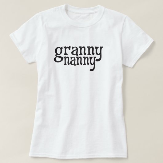 おばあさんの乳母 Tシャツ (デザイン正面)