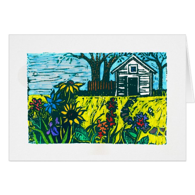 おばあさんの庭および祖父のToolshed (正面横)