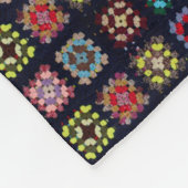 おばあさんの正方形 フリースブランケット (角)