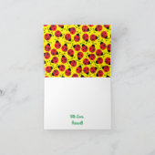 おばあさんカワイイ子のおばあさん誕生会 カード (内部)