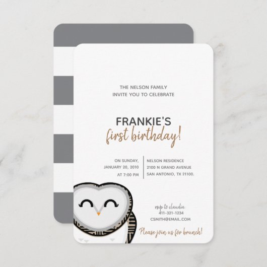 おばあさん 招待状 (正面/裏面)