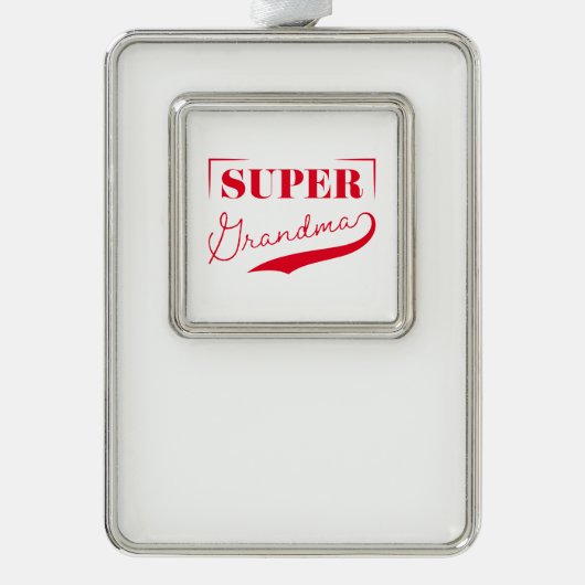 おばあすごいちゃん シルバープレートフレームオーナメント (正面)