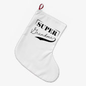 おばあすごいちゃん ラージクリスマスストッキング (正面 (吊り時))