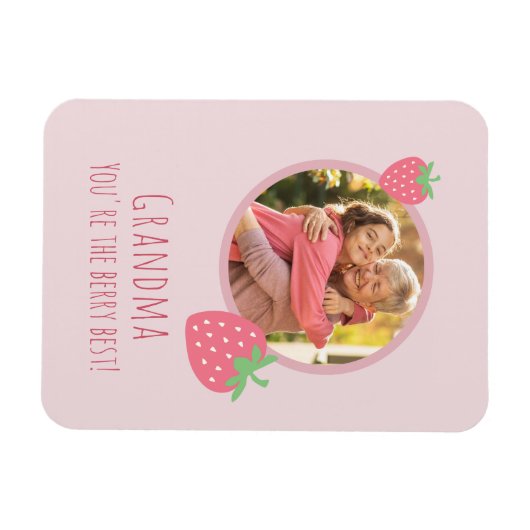 おばあちゃんあなたはのベリ最高のー写真 マグネット (横)