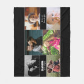 おばあちゃんあなたは素晴らしいフォトコラージュパーソナライズされた フリースブランケット (正面)