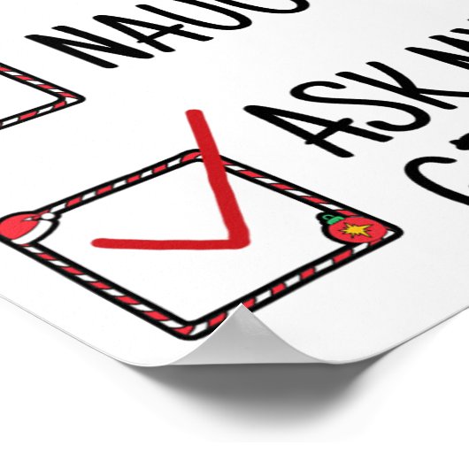 おばあちゃんいけなの頼クリスマスおもしろいの子供たち ポスター (角)