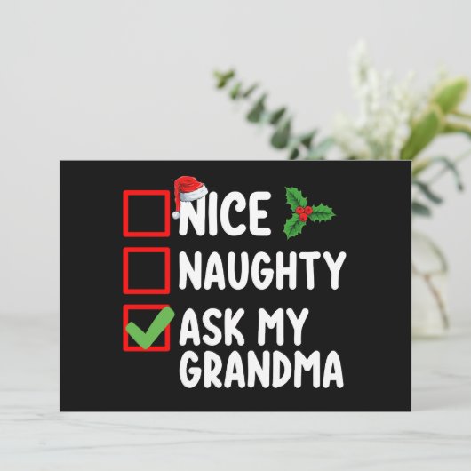 おばあちゃんいけな頼のクリスマス一覧の家族 招待状 (スタンド正面)