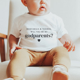 おばあちゃんおじいちゃんになってくれますか フォトプロポーズ ベビーTシャツ