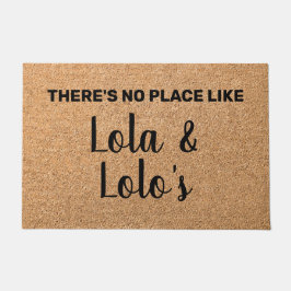 おばあちゃんおじいちゃん歓迎Lola+&+Lolo ドアマット