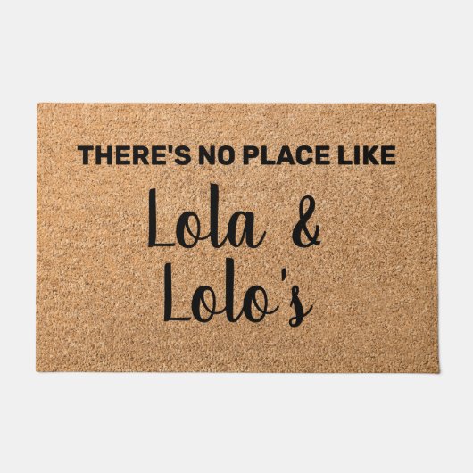 おばあちゃんおじいちゃん歓迎Lola+&+Lolo ドアマット (正面)