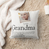 おばあちゃんおばあちゃんおばあちゃんの定義モダン写真 クッション (ブランケット)