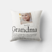 おばあちゃんおばあちゃんおばあちゃんの定義モダン写真 クッション (裏面)