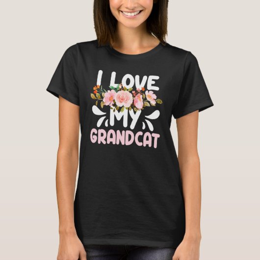 おばあちゃんおばあちゃんグランパー大好き Tシャツ (正面)