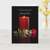 おばあちゃんおばあちゃん悔やみや弔慰哀悼の意 カード (黄色い花)