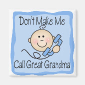 おばあちゃんおもしろいと呼ばせ素晴らしるな マグネット (正面)
