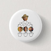 おばあちゃんおもしろいの孫の写真 缶バッジ (正面)