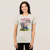 おばあちゃんおもしろいウィズダムグリッター トライブレンドＴシャツ (正面全面)