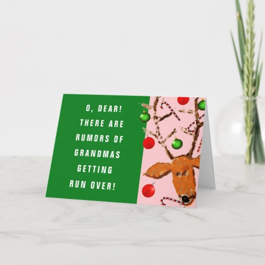 おばあちゃんおもしろいクリスマスカード シーズンカード (正面)