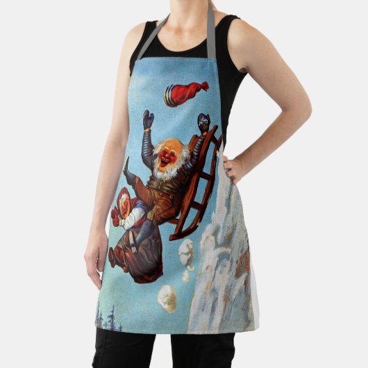 おばあちゃんおもしろいグランパスレライドウィルヘルムラーセン エプロン (インサイチュ)