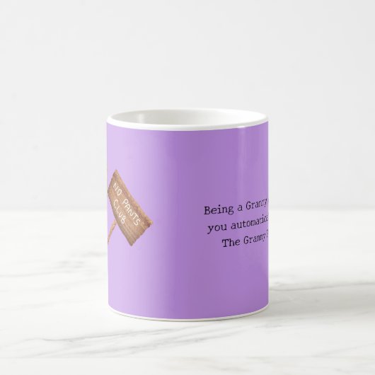 おばあちゃんおもしろいパンツ コーヒーマグカップ (中央)