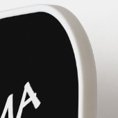 おばあちゃんおもしろいピックボールユーモアかわいいおもしろいタイポグラフィ ピックルボールラケット (左詳細)