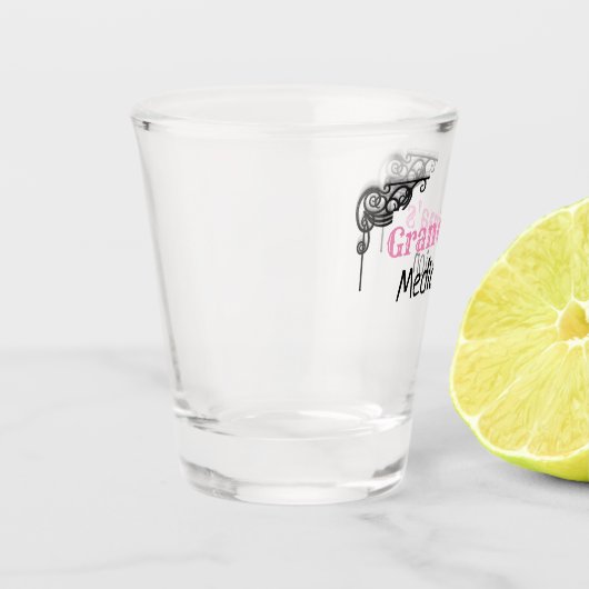 おばあちゃんおもしろい医学かわいい薬ヴィンテージ ショットグラス (左)