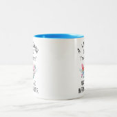 おばあちゃんおもしろい妻おばあちゃんの退職祝い ツートーンマグカップ (中央)