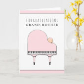 おばあちゃんおもしろい新しい孫 カード (黄色い花)