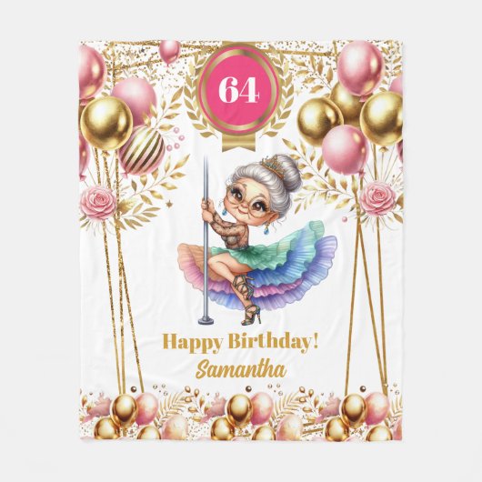 おばあちゃんおもしろい毛布のユーモアのギフト引退 フリースブランケット (正面)