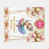 おばあちゃんおもしろい毛布のユーモアのギフト引退 フリースブランケット (正面(横))