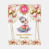 おばあちゃんおもしろい毛布名前をカスタムするギフト フリースブランケット (正面)