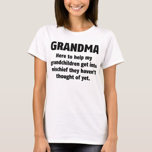おばあちゃんおもしろいTシャツ Tシャツ (正面)