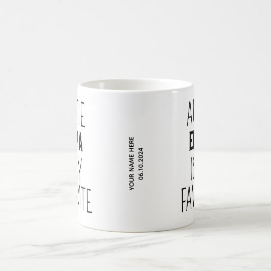 おばあちゃんお気に入りののおもしろいシャワーありがとう コーヒーマグカップ (中央)