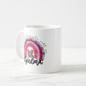 おばあちゃんお気に入りのをピンクの虹と呼ぶ コーヒーマグカップ (正面左)
