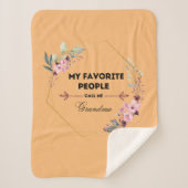 おばあちゃんお気に入りのブランケットって呼ばれてる シェルパブランケット (正面)