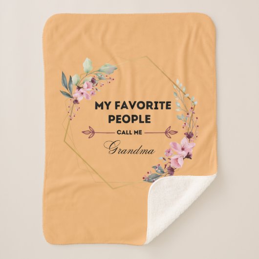 おばあちゃんお気に入りのブランケットって呼ばれてる シェルパブランケット (正面)