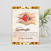 おばあちゃんからの孫娘ひまわりプレゼント シーズンカード (スタンド正面)