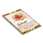 おばあちゃんからの孫娘ひまわりプレゼント ノートブック (右側)